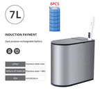 Neue Xiaomi Edelstahl Smart Mülleimer Wc Pinsel Anzug Wasserdichte Mülleimer mit Abdeckung Badezimmer Schmale Smart Sensor Eimer