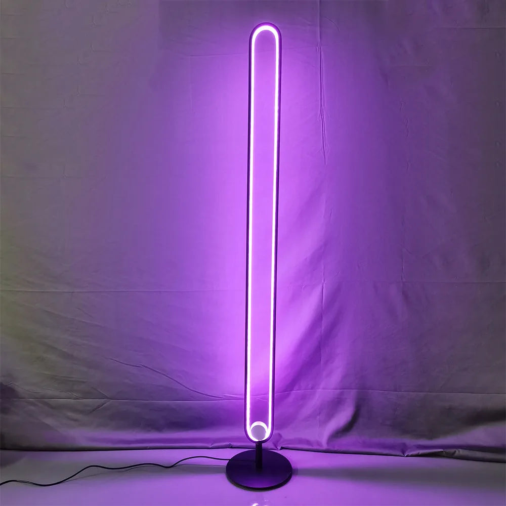 NEUE Moderne RGB Remote Minimalist LED Boden Lampen Bunte Alexa Stehend Lampe für Wohnzimmer decor Indoor Boden Lichter