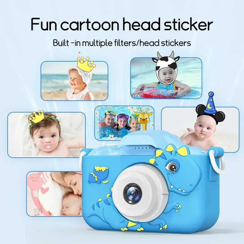 Digital Kids Cameras Toys Mini Children Camera 1080P HD, 8x Zoom Dual Camera
