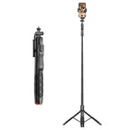 LISCN L16TT Selfie Stick Stativ – 1,8m ausfahrbar, Bluetooth, 360° drehbar | Faltbares Stativ