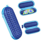 EVA Weiche Schwimmbrille Organizer Schutz Brillenetui Schwimmausrüstung Atmungsaktive Entwässerungsloch Tragbare Schutzbrillenabdeckung