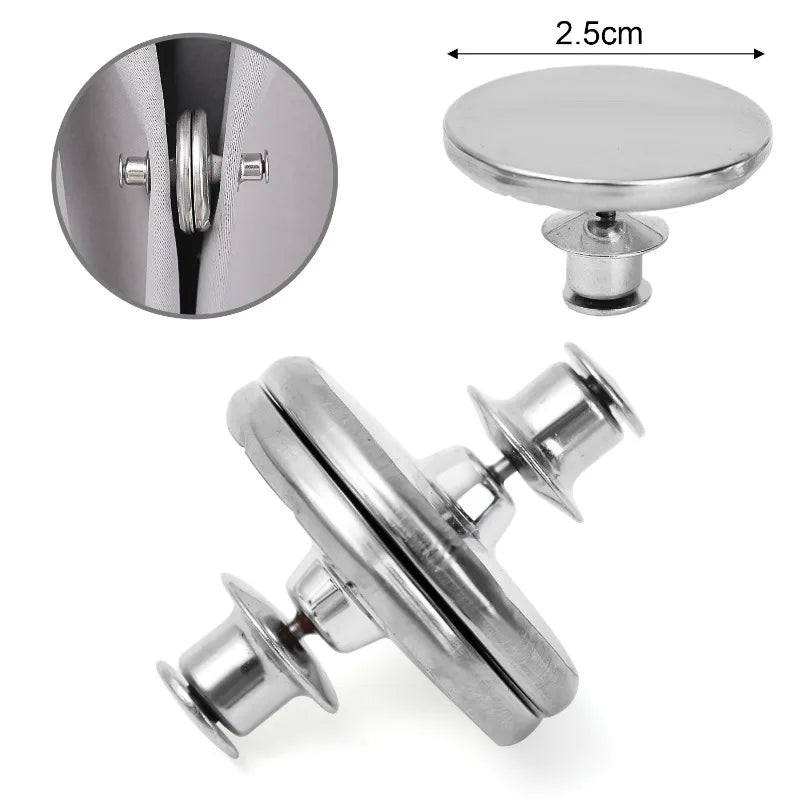 Magnetische Vorhangschnallen nagelfrei – Metall-Clip, 17/20/25 mm, 2–40 Stück