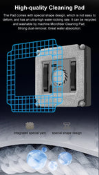 ABIR WD8 Fensterputzroboter – Dual-Ultraschallsprüher, SLAM 4.0, 3000Pa, Fernbedienung, CE