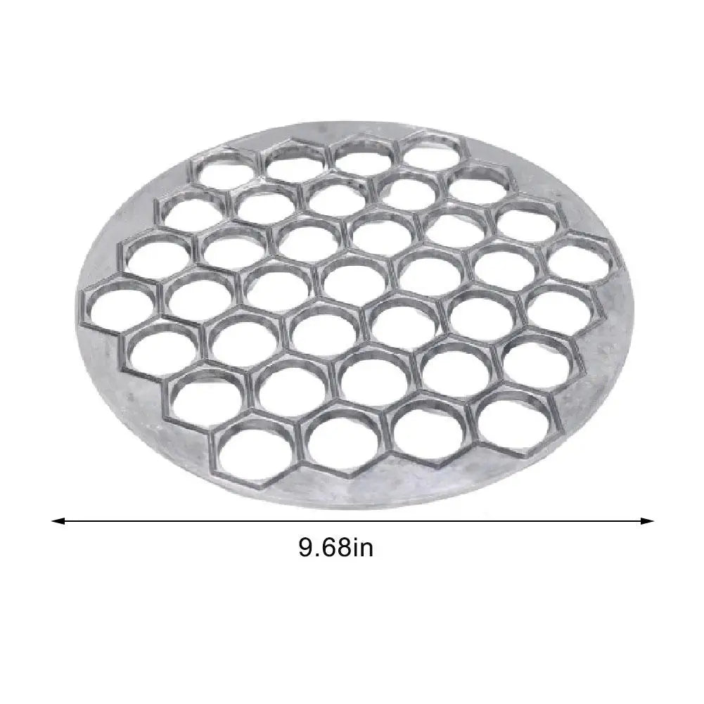 Aluminium-Knödelform, Ravioli-Maker, russischer Pelmeni-Maker, Knödelmaschine, Ravioli-Schneider, Küchen- und Kochutensilien, 37 Löcher