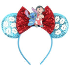Prinzessin Haarreif mit Pailletten-Bogen – Disney-Motive, Halloween & Party | Damen & Kinder