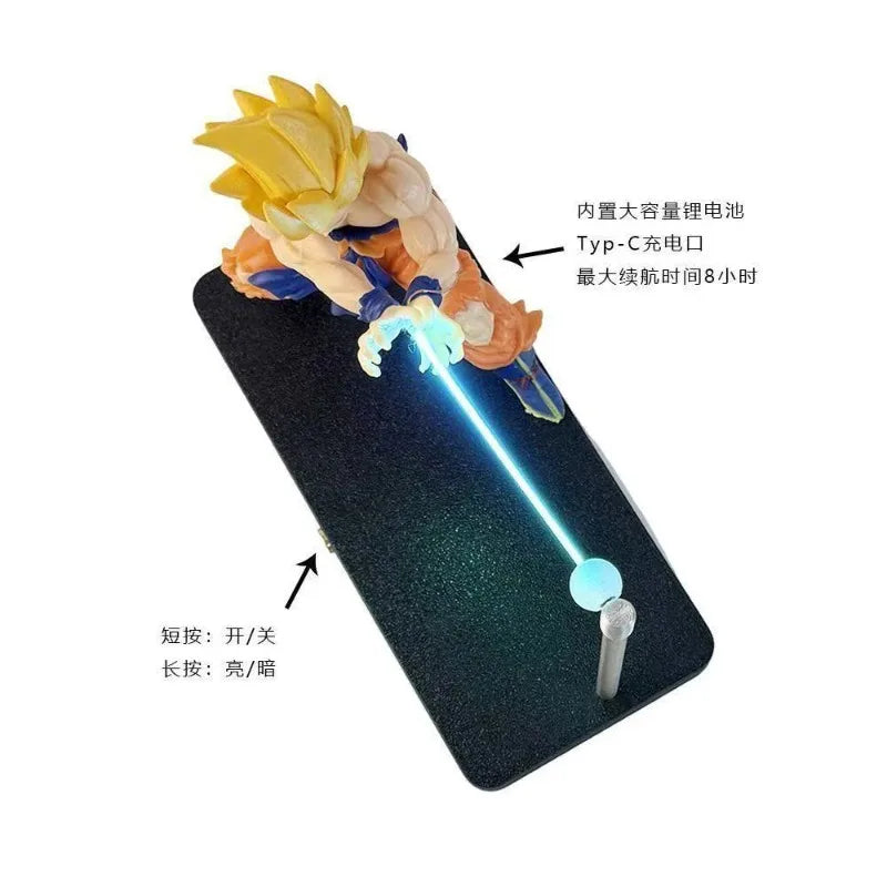Auf Lager Dragon Ball Z Son Goku Kamehameha Lampe Anime Charaktere Sammler Spielzeug Ein Geburtstagsgeschenk Ornamente Dekorationen
