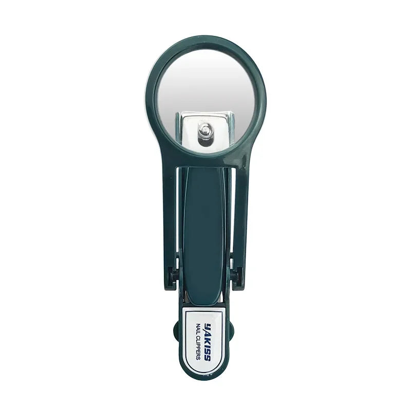 1 Stück Edelstahl-Nagelknipser mit Lupe, Zehennagel-Fingernagelschneider, Nagelschneider für ältere Kinder