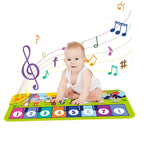 Klaviermatte für Kinder, Kinder, Kleinkinder, Bodentastatur, Tanzmatte, Baby, Fitness, Spielen, Tiermusik, Decke, Instrument, Spielzeug, Mädchen, Jungen, Geschenk