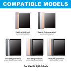 360 Grad drehbare BT-Tastatur für wiederaufladbare kabellose Tastatur und Maus mit 7-Farben-Hintergrundbeleuchtung für iPad 10,2/10,5 Zoll