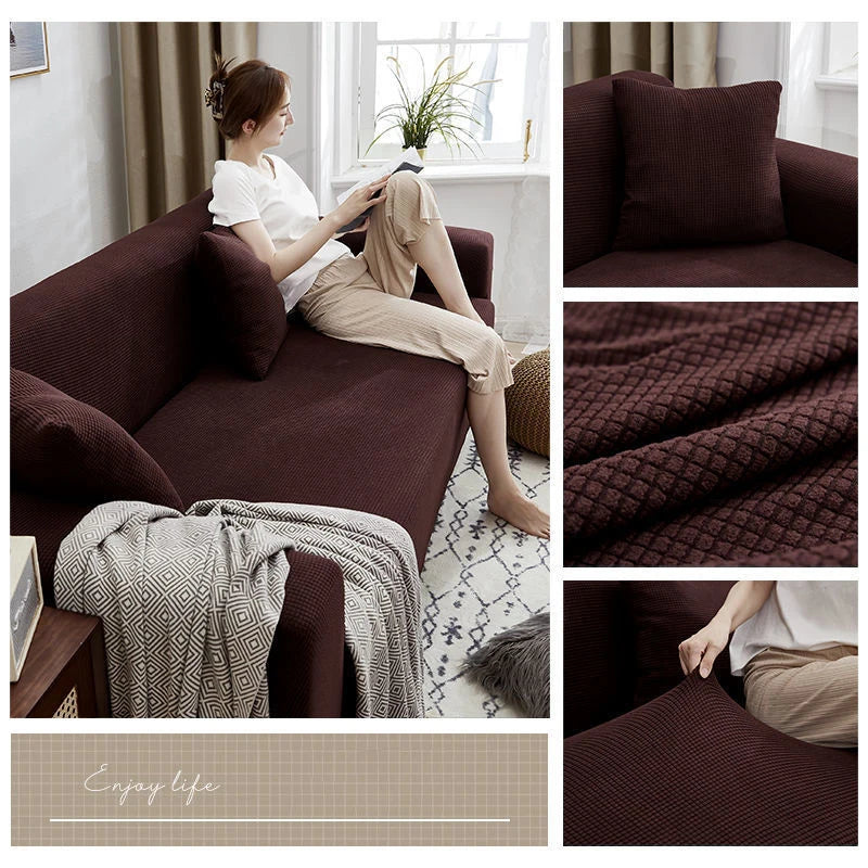 Elastischer Jacquard-Sofabezug für Wohnzimmer, schmutzabweisend, waschbar, Sessel, Sofa, Schonbezug, Schutz für Zuhause, Couch, Dekor, 1/2/3/4 Sitz