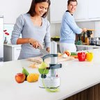 Elektrischer Kartoffelschäler, Multifunktionaler Obstschäler mit Adapter und Ersatzklingen