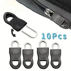 Reißverschluss-Zipper Ersatz 10er Set – Universal-Schieber für Kleidung, Taschen & Koffer | Größe S & L
