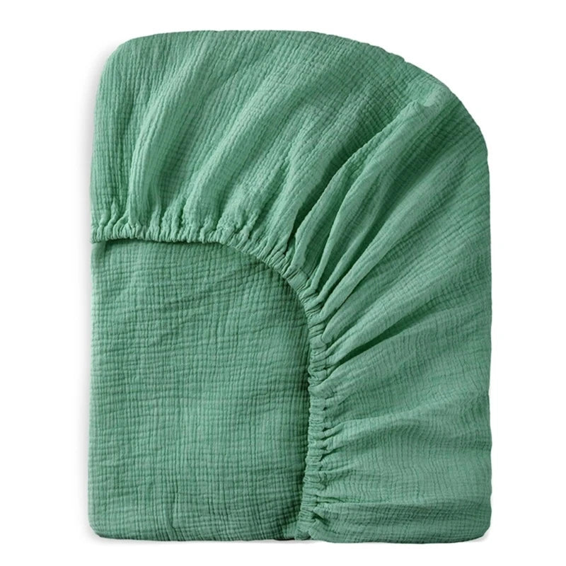 Bequeme Baumwollbettlaken, weiche und atmungsaktive Babybett-Spannbettlaken, Matratzenbezug für Kleinkinder