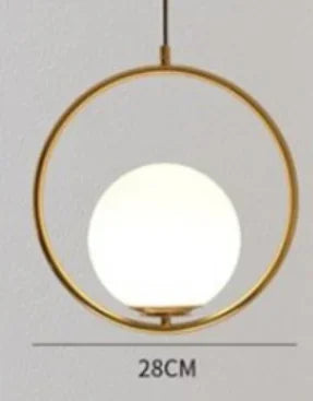 Moderne Led Hängen Lampe Minimalismus Metall Anhänger Lichter Glas Runde Glas Ball Nacht Beleuchtung Wohnzimmer Küche Nordic Deco