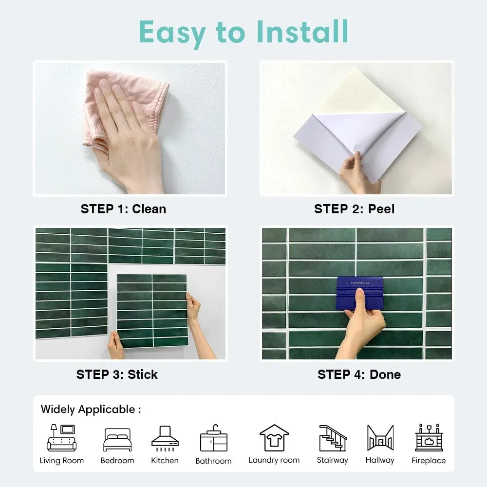 10 stücke 3d Fliesenaufkleber moderne Peel and Stick Wand fliese selbst klebende Küchen fliese Backs plash Form wasserdicht 30x30cm