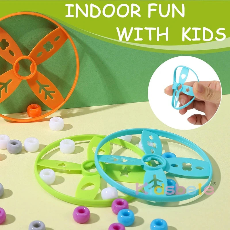 Outdoor-Aktivität Spielzeug Kinder fliegen Disc Launcher Spielzeug Sport Training Jagd Spiel Rakete Bambus Libelle Junge