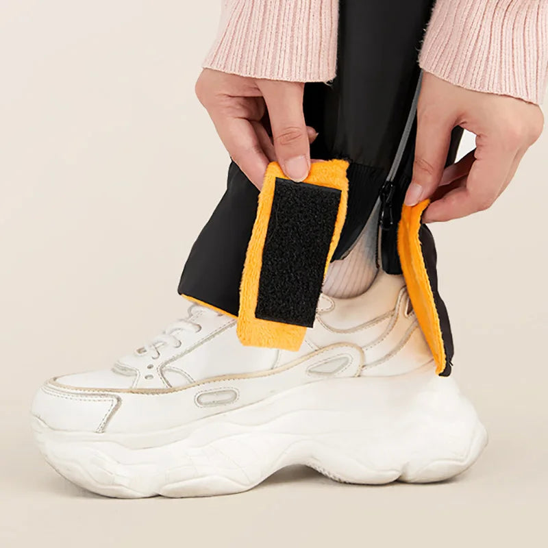 72CM Winter Motorrad Knie Wärmer Fleece Verdicken Pad Warme Wasserdichte Knie Ärmeln