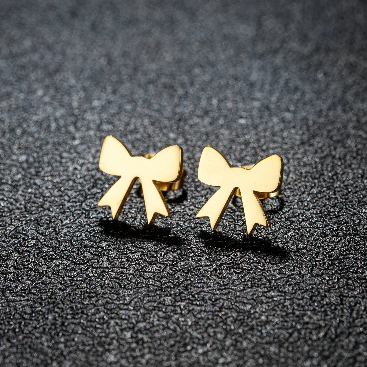 Shuangshuo 1 Paar Ohrstecker mit Schleife, Weihnachtsbaum, Elch, Jingle Bell, für Damen, Edelstahl, Ohrringe, Schmuck, 2025, Weihnachtsgeschenk