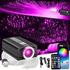 VASTFIRE Starlight Auto-Ambientebeleuchtung – Glasfaser-Fußmatten, RGB-Lichtleiste & Faserlampen | App & Fernbedienung | CE & RoHS