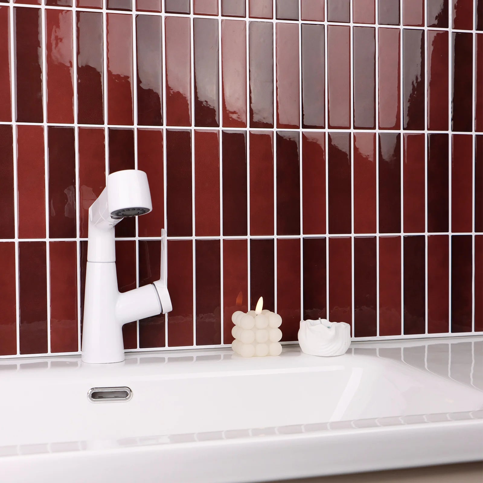 Bester Preis Wandfliesenaufkleber 3D-Harzkleber Wandaufkleber Selbstklebende Nachahmung von Fliesen abziehen und aufkleben wasserfeste Tapete