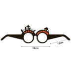 6/12 Stück Halloween-Thema-Party-Papiergläser, Kürbis,-Spinne-Fledermaus-Gläser, Cosplay-Foto-Requisiten, Halloween-Party-Dekoration