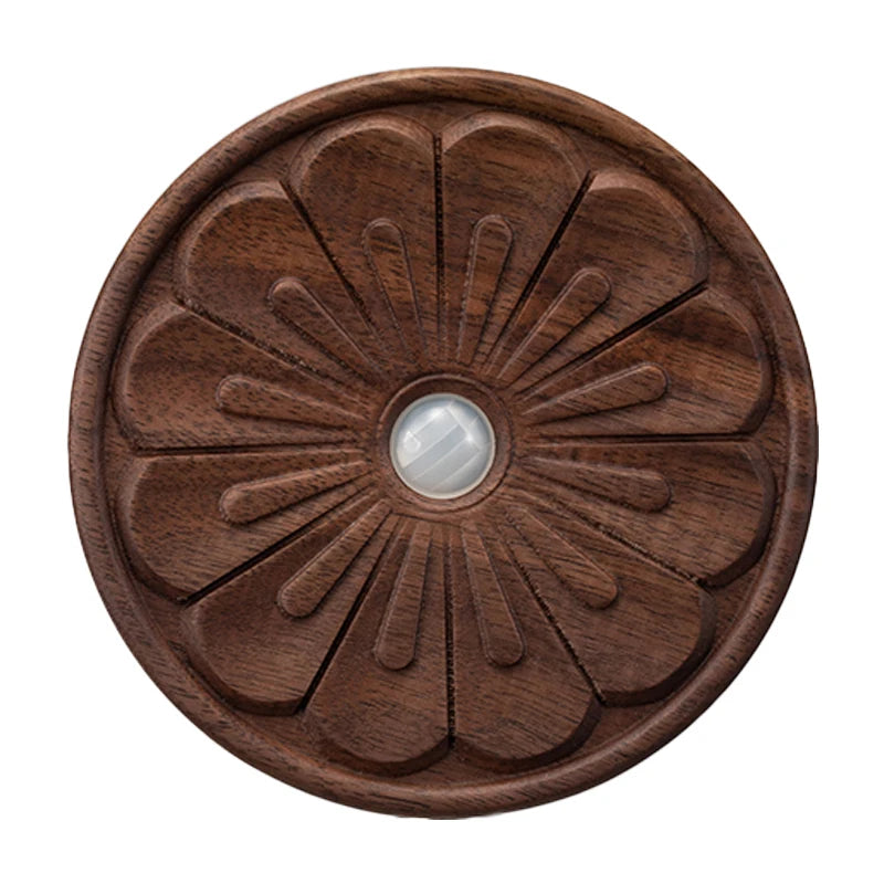 Bewegungssensor Nachtlicht aus Holz, USB wiederaufladbar, Stick-On-Stufen leuchten, magnetische Wandleuchten