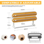 Wand Frischhaltefolie Spender Wrap Aluminiumfolie Folienschneider Spender Wand Magnetische Stretch Rollenpapierhalter Küchenzubehör