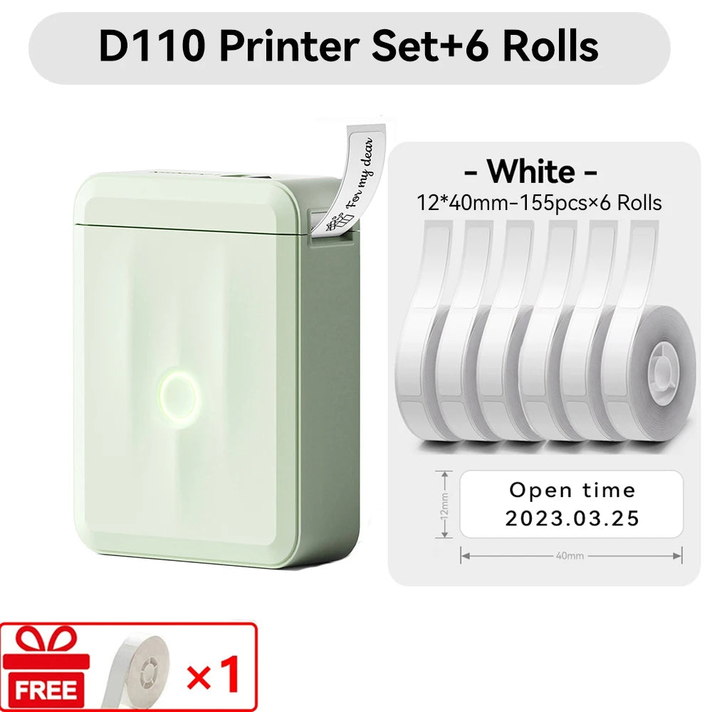 Niimbot D110 Mini Handlicher Thermodrucker Kabellose Etikettenmaschine