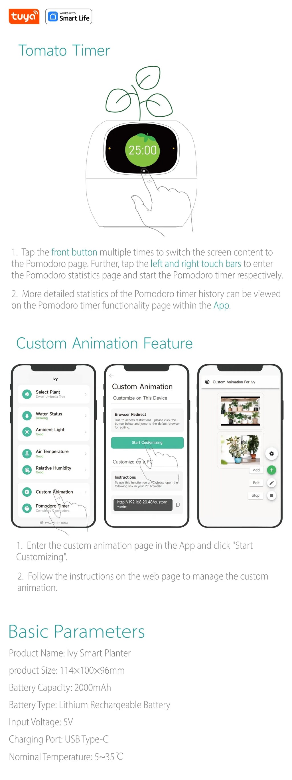 Tuya Efeu Smart Planter