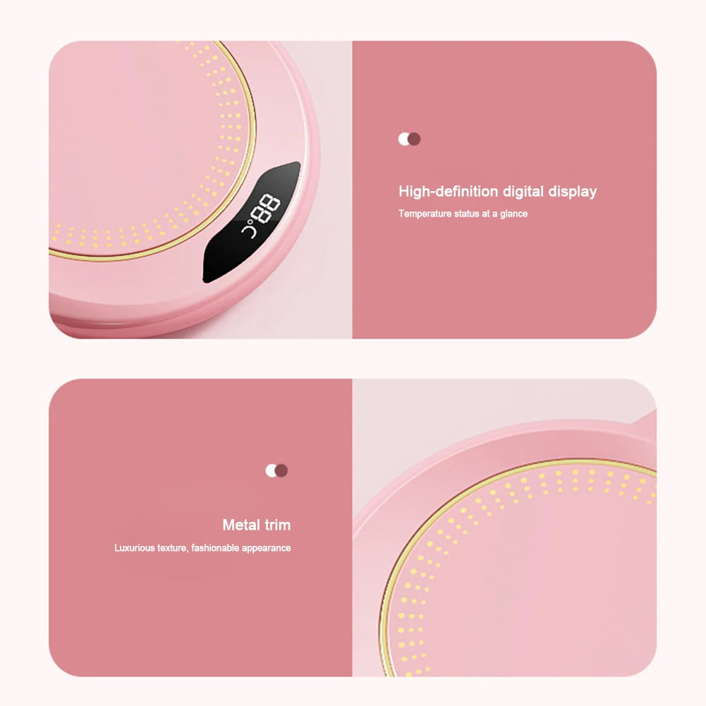 USB-Tassenwärmer, Kaffeetasse, Heizuntersetzer, 3 Temperatureinstellungen, thermostatische Heizplatte, Milch, Tee, Wasser, Heizkissen, Tassenheizung