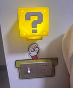Fragezeichen Würfel, LED Nachtlicht, Mini wiederaufladbar, DIY Montage, Toilette Beschilderung