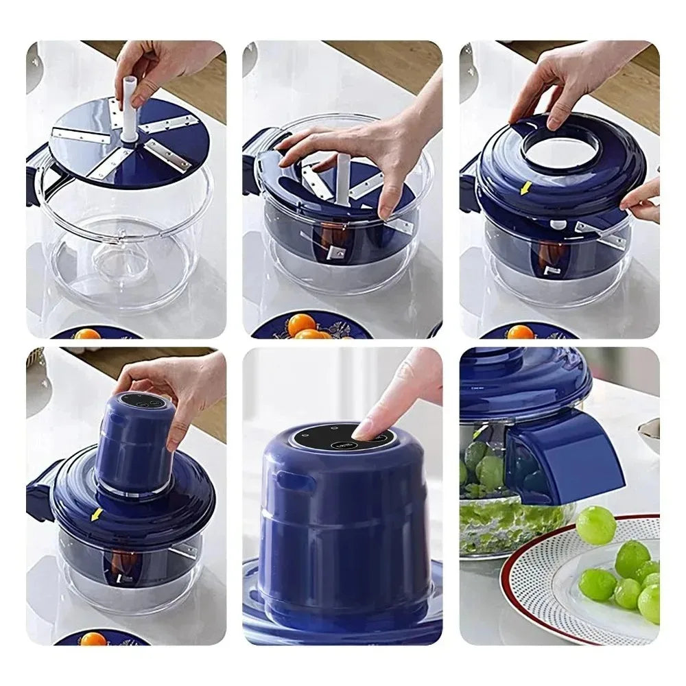 Éplucheur de raisin électrique automatique - Éplucheur mains libres pour baies et fruits, outil de préparation des fruits, épluchage sans effort