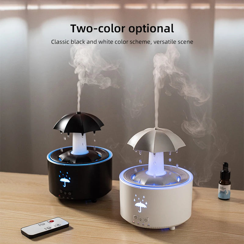 Humidificateur d'air créatif en forme de goutte d'eau avec lumière colorée et diffuseur d'huiles essentielles et d'arômes en forme de goutte d'eau. Humidificateur d'aromathérapie.