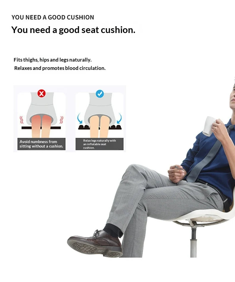 Air Bags Travel Cushion Lightweight Breathable Travel Seat Cushion High Rebound Pressure Portable 3D Air Cell Seat Cushion Decor