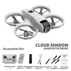 Neue H135 Mini Drohne WIFI FPV Hover Professionelle 4K Kamera Tasche Bunte Lichter Eders Rc Flugzeug Faltbare Quadcopter RC spielzeug Geschenke
