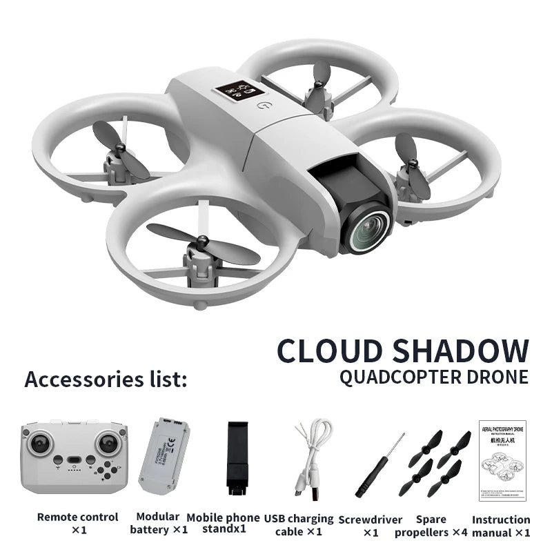 Neue H135 Mini Drohne WIFI FPV Hover Professionelle 4K Kamera Tasche Bunte Lichter Eders Rc Flugzeug Faltbare Quadcopter RC spielzeug Geschenke