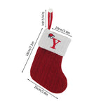 Weihnachtsstrumpf Stricken Schneeflocke Buchstaben Socken Weihnachtsdekoration für Zuhause Weihnachten Alphabet Stricksocke Neujahrsgeschenk