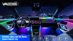 VASTFIRE Starlight Auto-Ambientebeleuchtung – Glasfaser-Fußmatten, RGB-Lichtleiste & Faserlampen | App & Fernbedienung | CE & RoHS