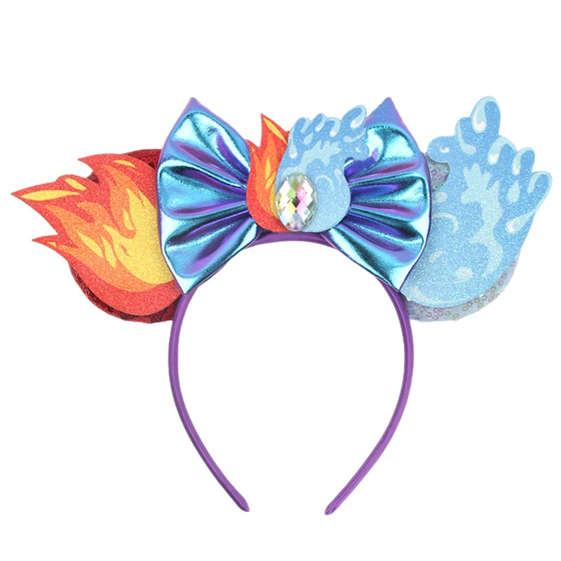 Prinzessin Haarreif mit Pailletten-Bogen – Disney-Motive, Halloween & Party | Damen & Kinder