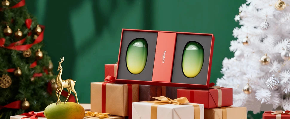 Tragbare Handwärmer, wiederaufladbar, 2 Stück, mit Display, 2-in-1 magnetische elektrische Handwärmer für Camping, Weihnachtsgeschenk