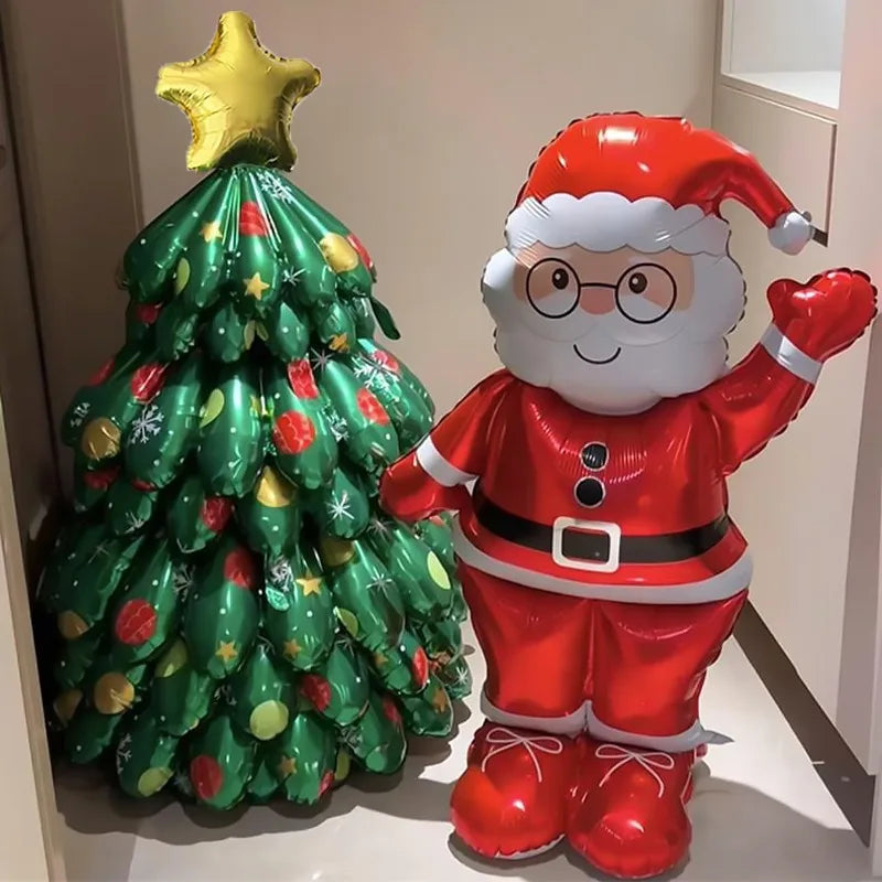 3D Große Weihnachtsbaum Luftballons Montieren Weihnachtsbaum Aluminiumfolie Ballon für Neujahr Party Home Decor Foto Requisiten Ornamente