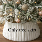 1pc Weihnachtsdekorationen Vertikal Gestreiften Plüsch Gestrickte Weihnachtsbaum Röcke Festival Ornamente Geschenke Schaffen Atmosphäre Einfach