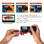 Digitaler Batterietester mit LCD-Display – für AA, AAA, C, D, 9V & Knopfzellen