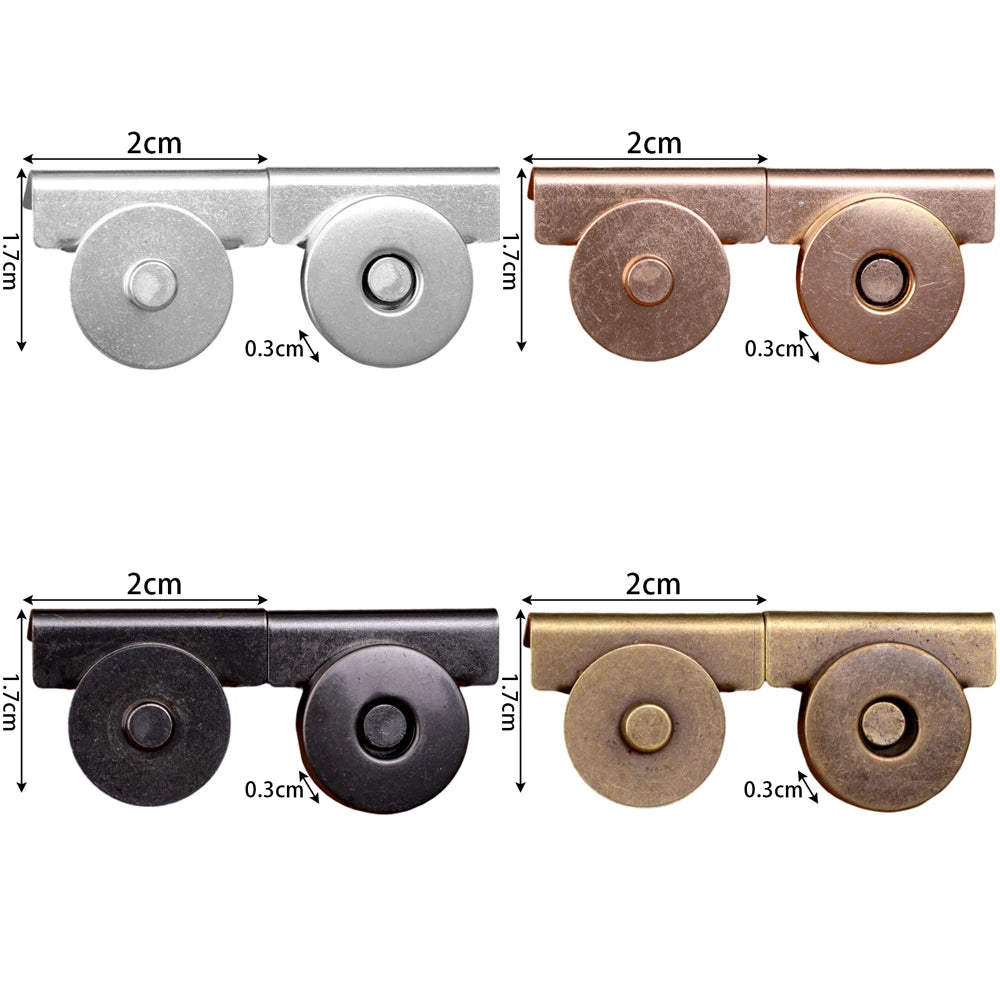 Magnet-Druckknöpfe, Verschlüsse für Handtaschen, Geldbörsen und Portemonnaies, DIY-Basteltaschen
