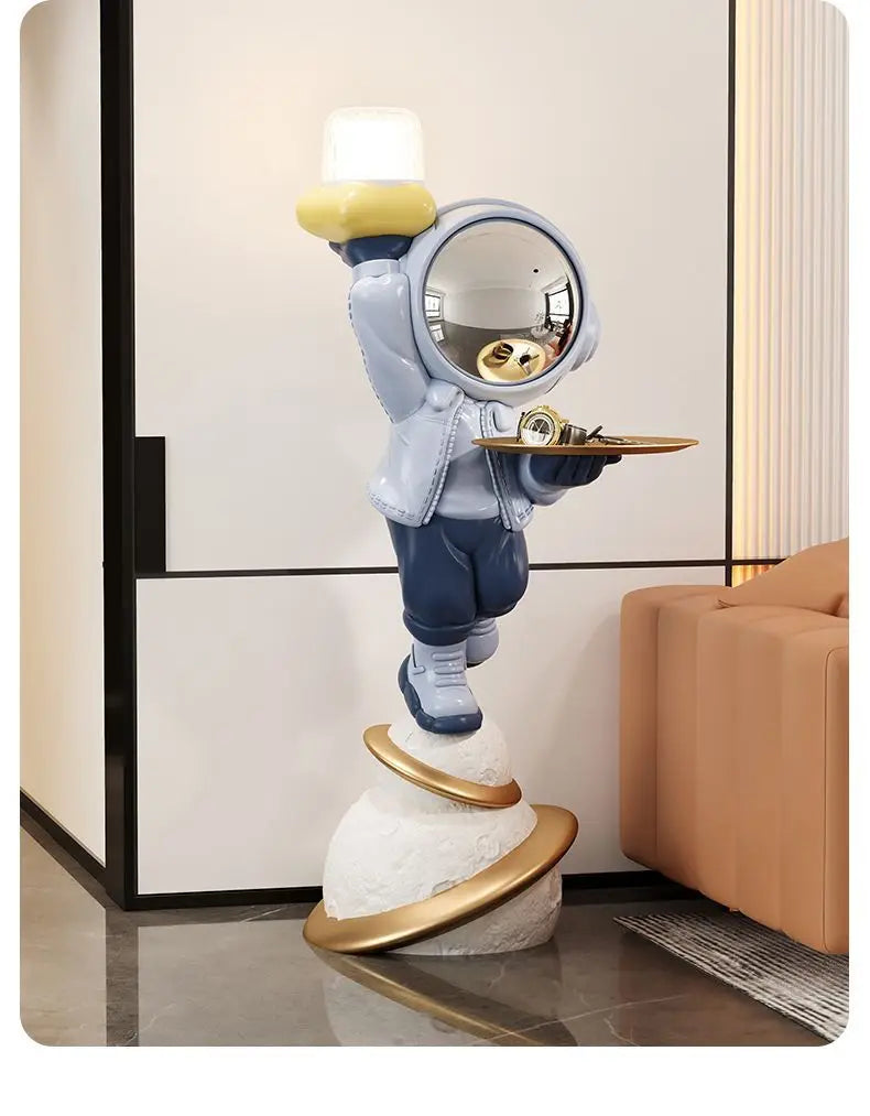 Moderne nordische Stil Wohnkultur Astronaut stand große Ornamente Skulptur Harz Handwerk Statue Schlafzimmer Einweihungsgeschenk
