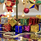 120/12PCS Mini Geschenk Boxen Weihnachten Baum Hängen Anhänger Bunte Quadratische Schaum Box Ornamente Weihnachten Neue Jahr Party decor Großhandel