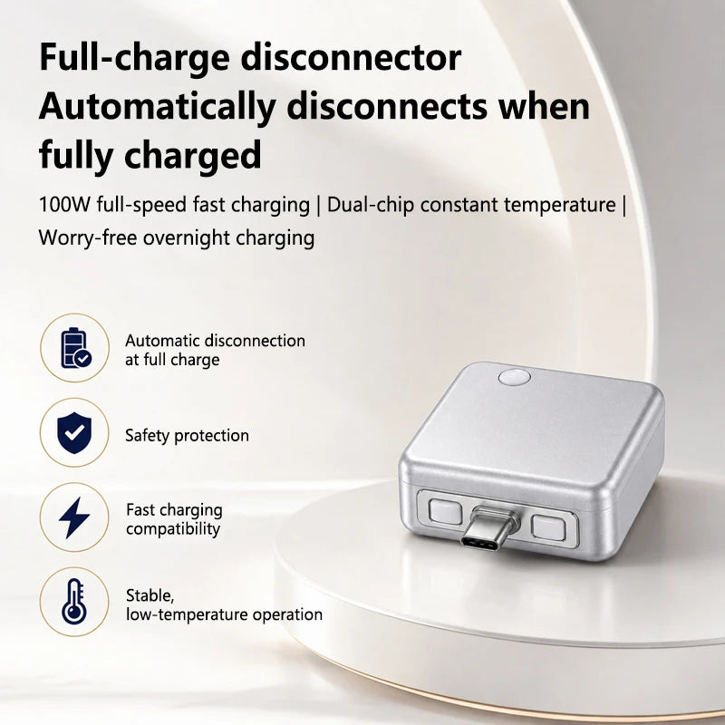 KUWAJIA KH-51 USB-C Ladeadapter 35W - Automatische Abschaltung, Ueberladesch utz, CE/FCC/RoHS | USB + USB-C | Titan-Silber