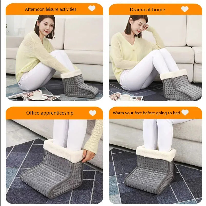 1.RUIANBAO 100 W elektrischer Fußwärmer – 5 einstellbare Temperaturen, 90-Minuten-Timer und Fernbedienung – wärmend, mit waschbarem Futter