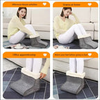 1.RUIANBAO 100 W elektrischer Fußwärmer – 5 einstellbare Temperaturen, 90-Minuten-Timer und Fernbedienung – wärmend, mit waschbarem Futter