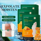 Manuka-Honig & Vitamin E Fußmaske – Tiefenpflege, Peeling & Reparatur für trockene, rissige Fersen, 1–10 Paar